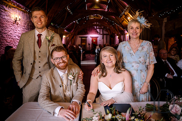 Holly & Louis's Notley tythe barn wedding- 246