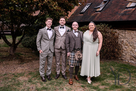 Richard & Julian's wedding Notley Tythe Barn- 033