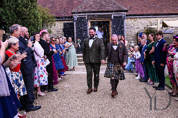 Richard & Julian's wedding Notley Tythe Barn- 300