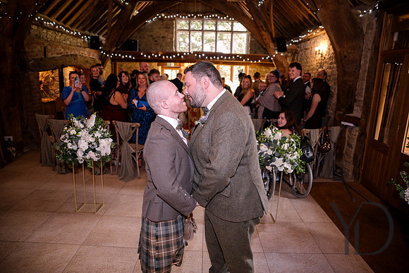 Richard & Julian's wedding Notley Tythe Barn- 290