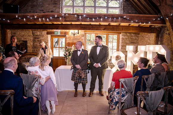 Richard & Julian's wedding Notley Tythe Barn- 286